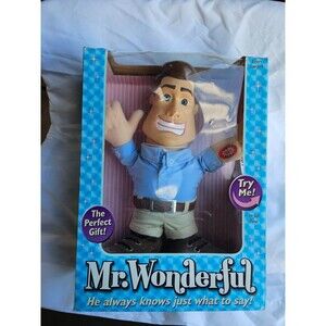 Mr. Wonderful Talking Doll PNC PM31969 Vintage 2003 New In Box, 16 Sayings!